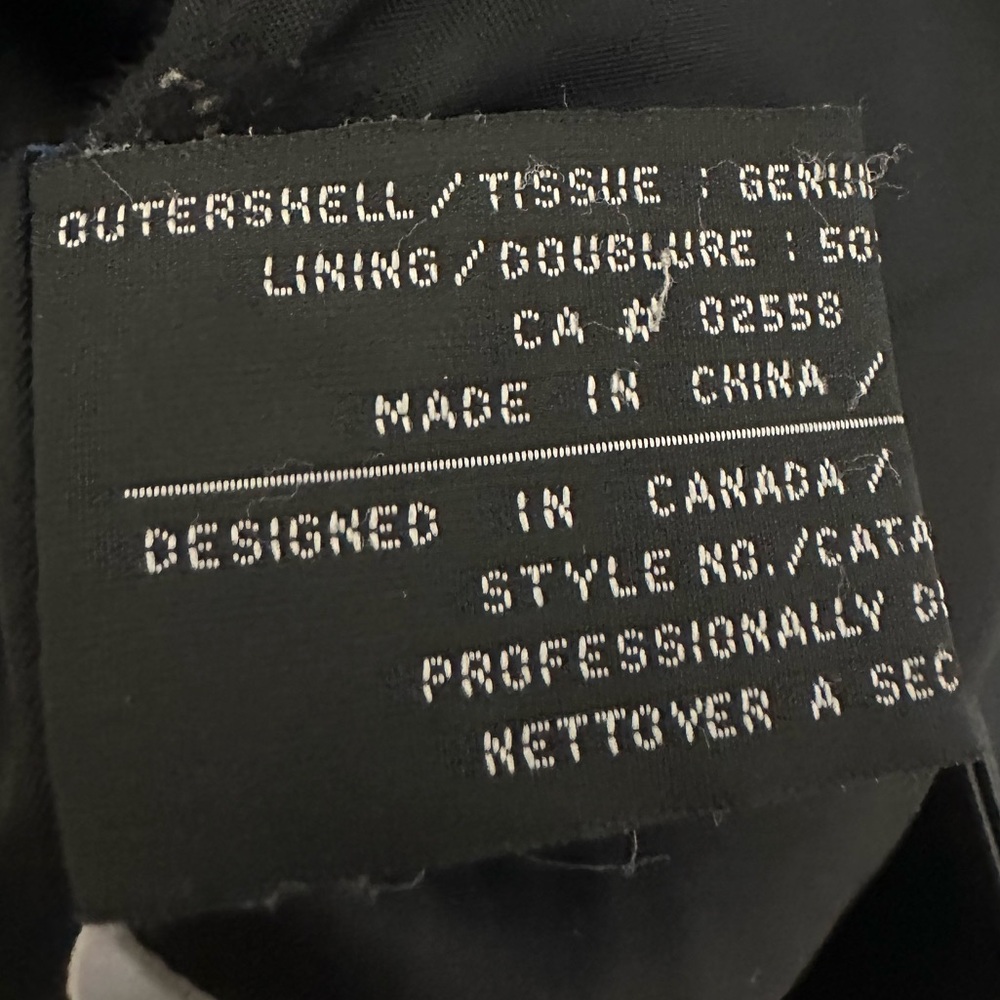 Vintage DANIER Canada Genuine Leather Over Coat In Black Size 10 To 12. - Picture 11 of 12